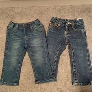 Seven and true religion baby jeans 12-18 months